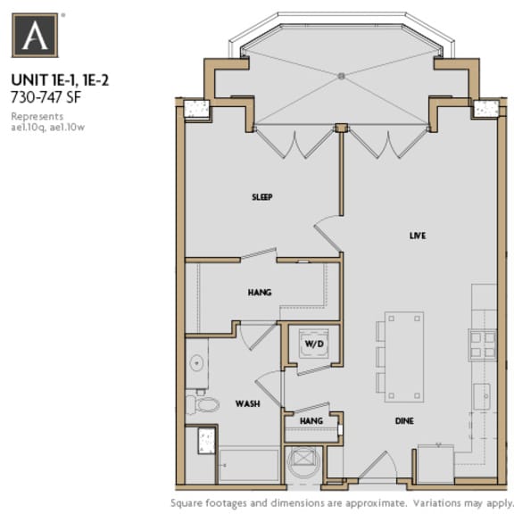 Thumbnail 13 of 17 A one bedroom apartment at Aertson Midtown in Nashville, TN 37203