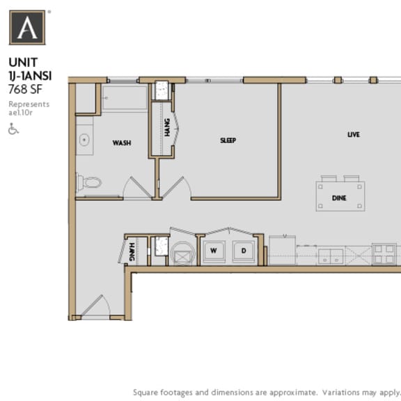 Thumbnail 15 of 17 A one bedroom apartment at Aertson Midtown in Nashville, TN 37203