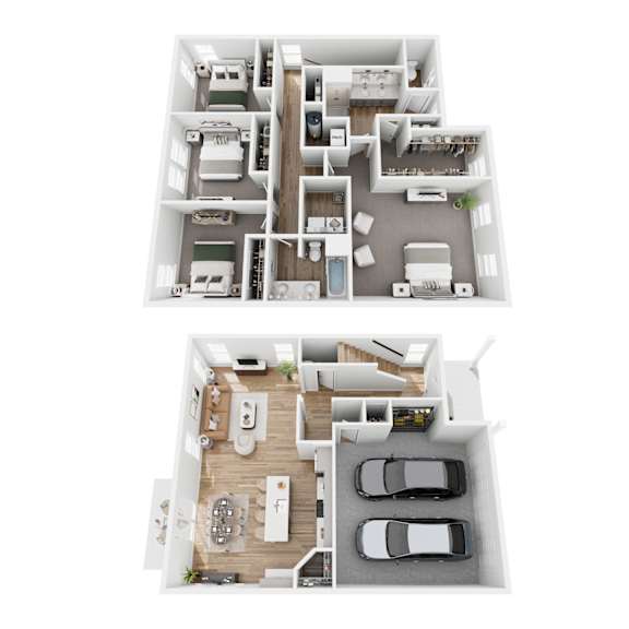 Thumbnail 2 of 3 D12 Floor Plan at Mural Brownsburg, Indiana