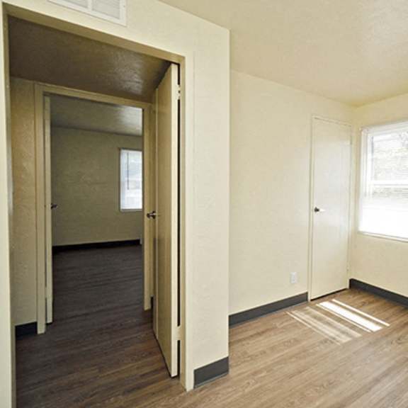 princeton court - studio unit - one-bedroom, one-bath units - two-bedroom, one-bath units – buffalo, new york – built in shelves - closet – master - storage – new floors - ask for a tour – not pet fri
