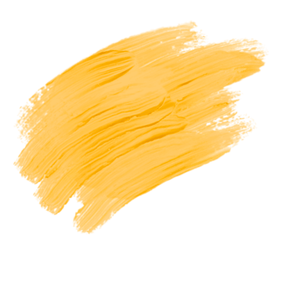 a smear of yellow paint on a black background