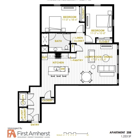 Thumbnail 11 of 14 2 Bedroom 1 Bathroom a at Nineteen North, Buffalo, NY, 14202