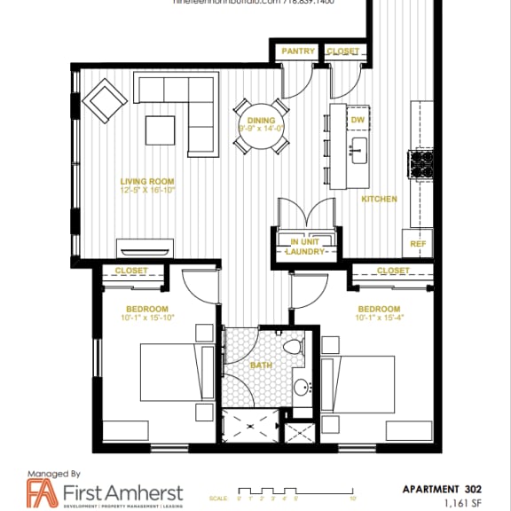 Thumbnail 2 of 14 2 Bedroom 1 Bathroom at Nineteen North, New York