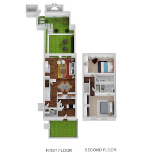 Thumbnail 1 of 12 Fairfax Floor Plan at Indian Creek Apartments, Cincinnati, 45236