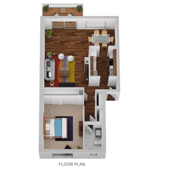 Thumbnail 1 of 2 Ipswich Floor Plan at Indian Creek Apartments, Cincinnati