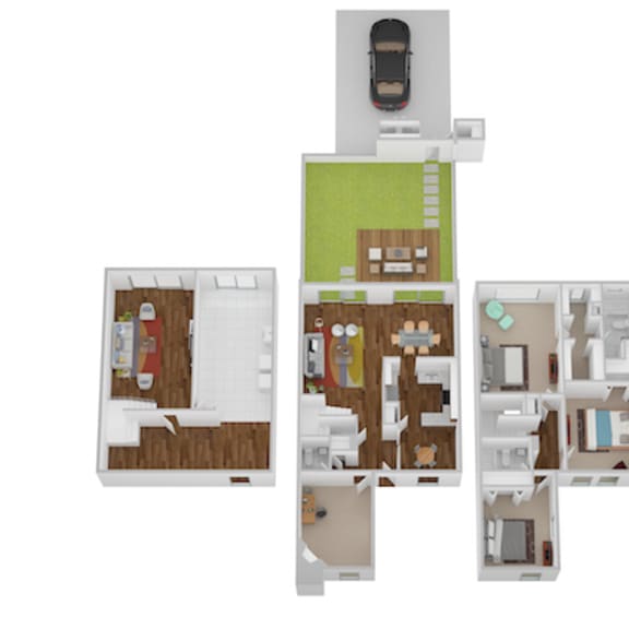 Thumbnail 1 of 13 Monticello I & II Floor Plan at Indian Creek Apartments, Cincinnati, OH