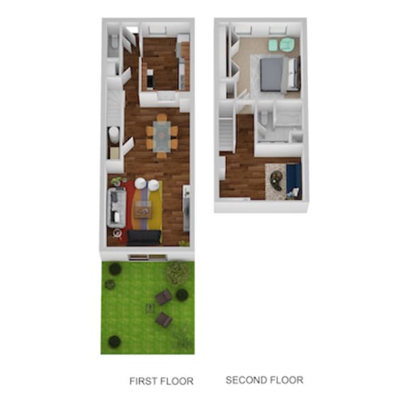Thumbnail 1 of 2 Nantucket Floor Plan at Indian Creek Apartments, Cincinnati, 45236