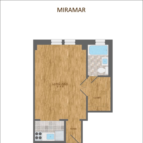 Thumbnail 4 of 11 R4E Floor Plan at Miramar, Washington, 20005