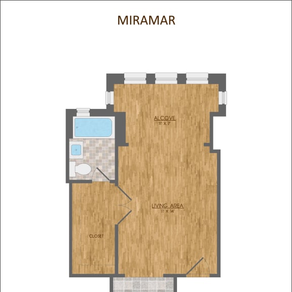 Thumbnail 7 of 11 R5E2 Floor Plan at Miramar, Washington, 20005