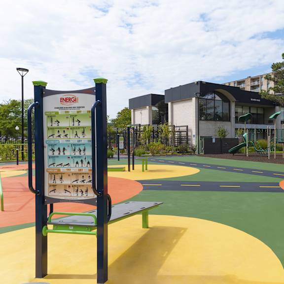 playground area at seven springs apartments, maryland 20740