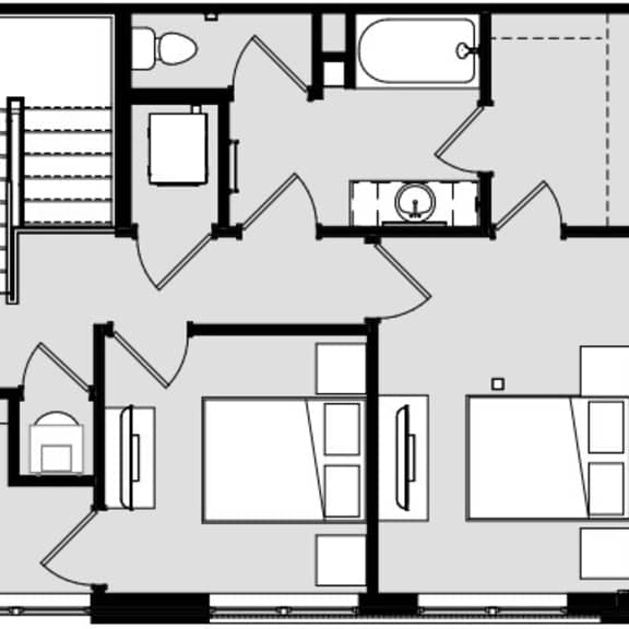 Thumbnail 4 of 4 2 bed 2 bath H at Harbor Side at Conwood Flats Apartments, Memphis, Tennessee