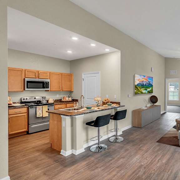 spacious living area