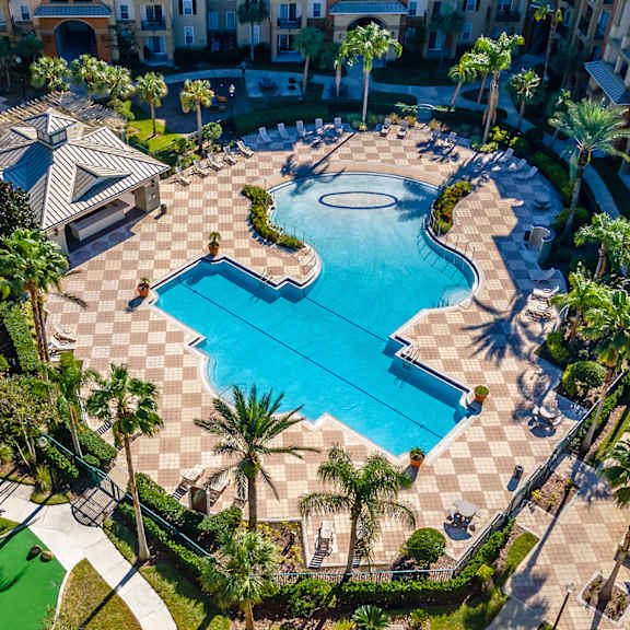 resort style pool