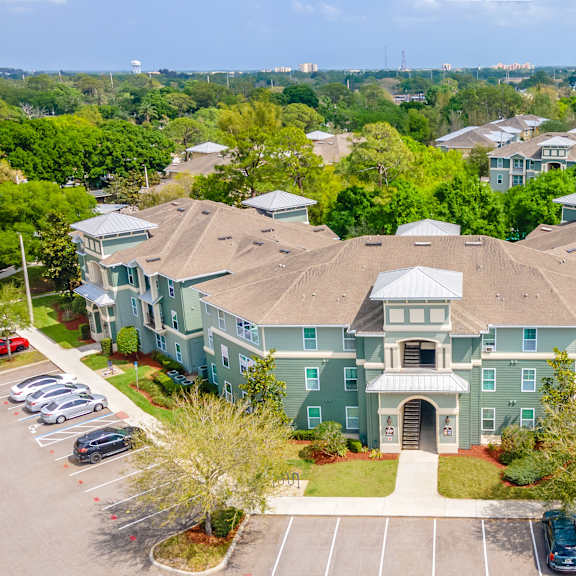 hammock harbor building aerial shot