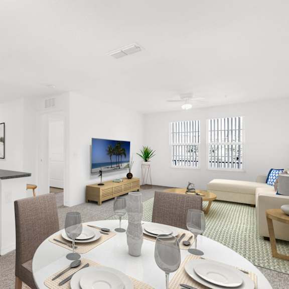 living/dining area