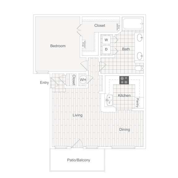 Thumbnail 2 of 2 a floor plan of a house with a bedroom and a living room