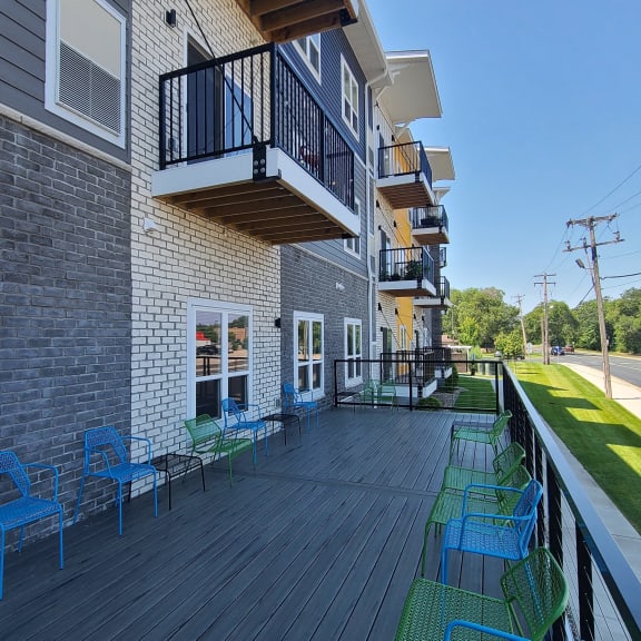 patio off of community room