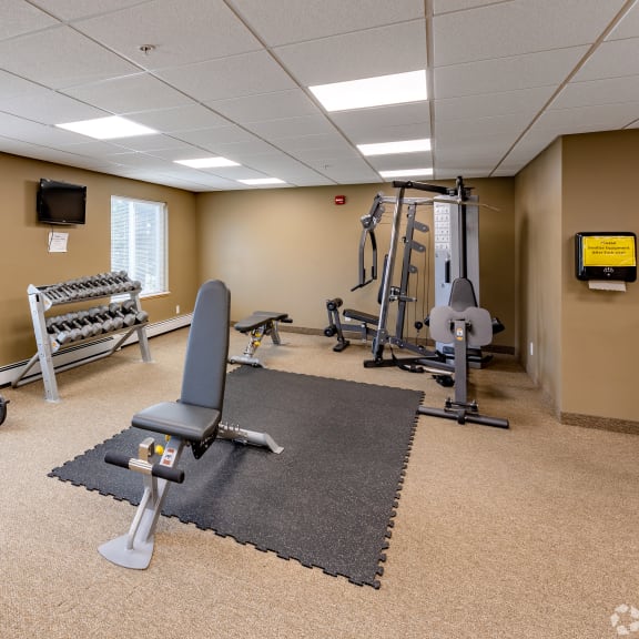 our gym has a lot of exercise equipment for your enjoyment