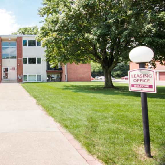front of building