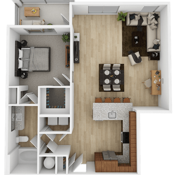 Thumbnail 1 of 2 1 bed 1 bath C at The Ashton at East Park Apartments, Kennesaw, GA, 30144