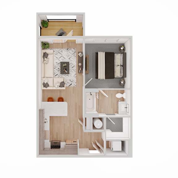 Thumbnail 1 of 6 1 bed 1 bath at The Delaney at East Park Apartments, Kennesaw