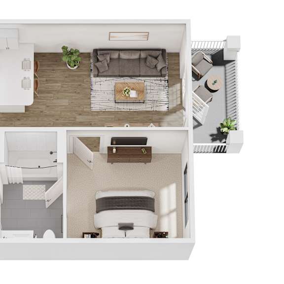 Thumbnail 1 of 7 1 bed 1 bath A at The Ashton at East Park Apartments, Kennesaw, Georgia
