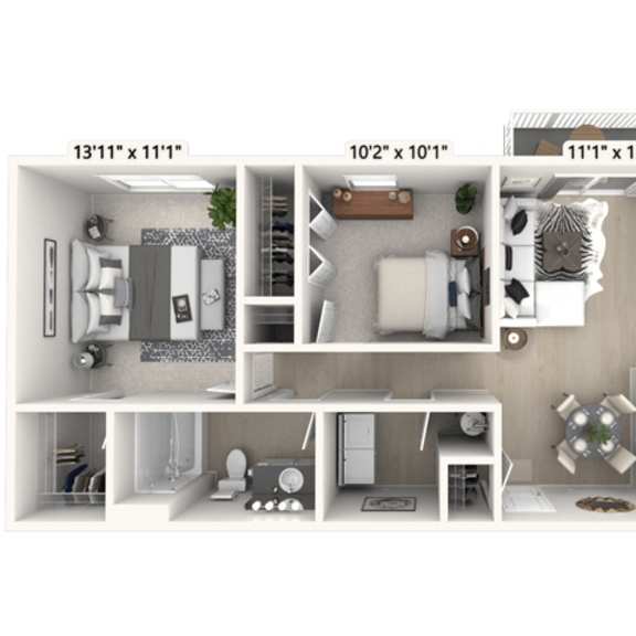 Thumbnail 9 of 11 a 2103 sq ft floor plan  studio