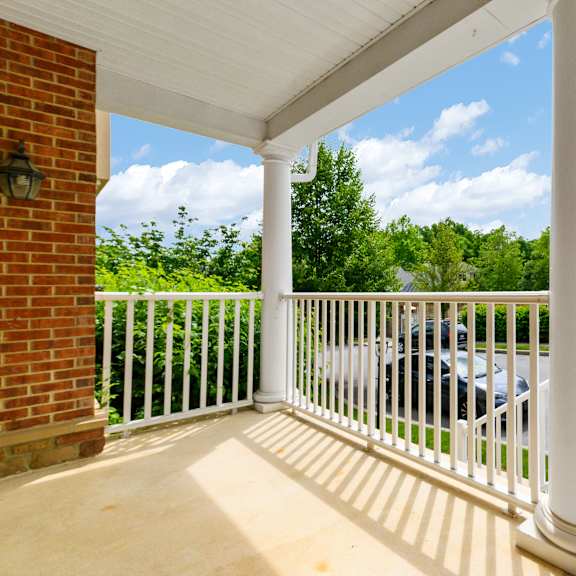 private patio/balcony offering outdoor space for relaxation and enjoyment at claremont apartments in exton, pa