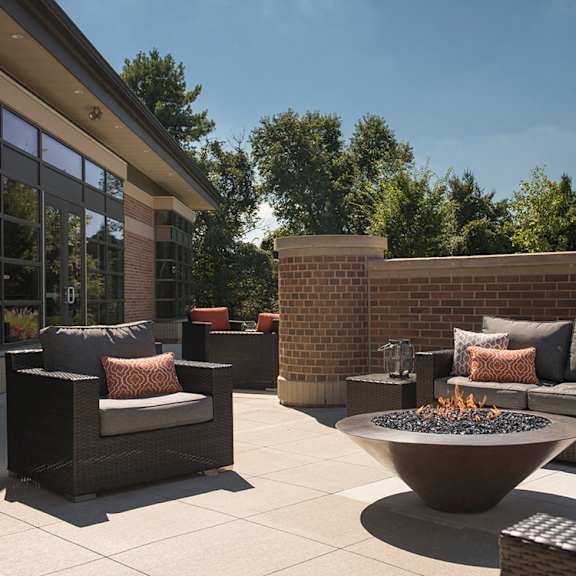 fire pit at chaddwell