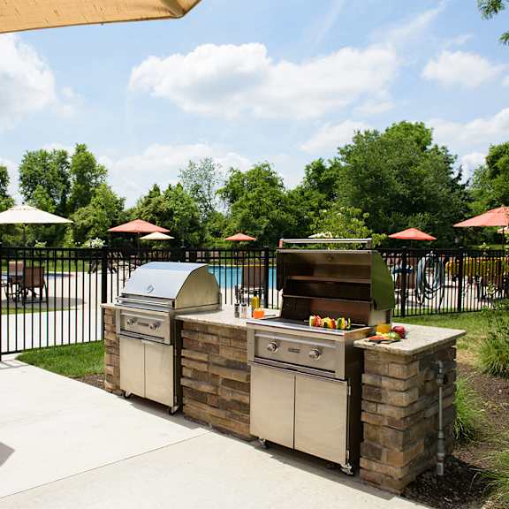grilling station at chaddwell