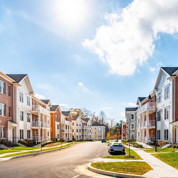experience the walkable streetscape at hamilton at eagleview in exton, offering convenience and charm