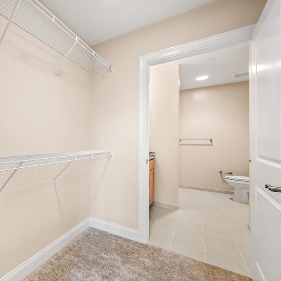 spacious closet at meridian eagleview