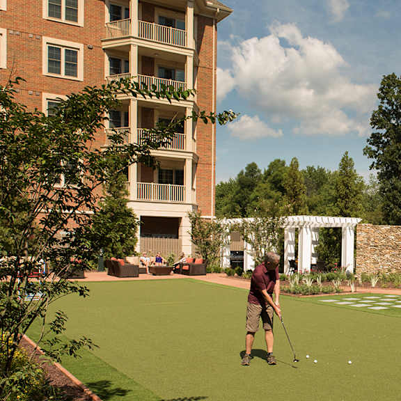 courtyard putting green