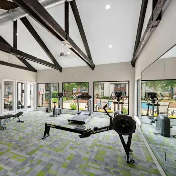 large fitness center