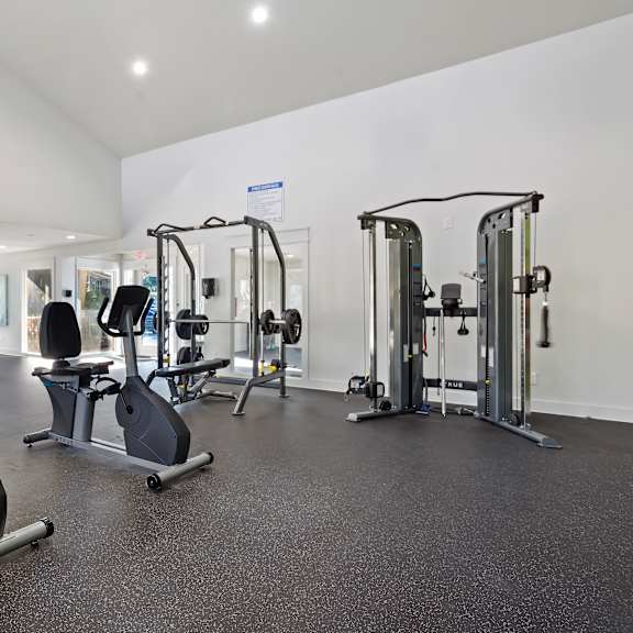 community gym at seven lakes at carrollwood in tampa, florida.