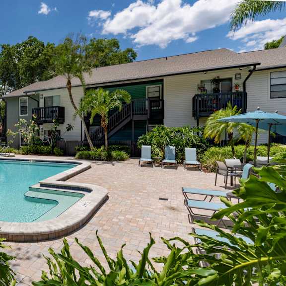 swimming pool and sundeck
