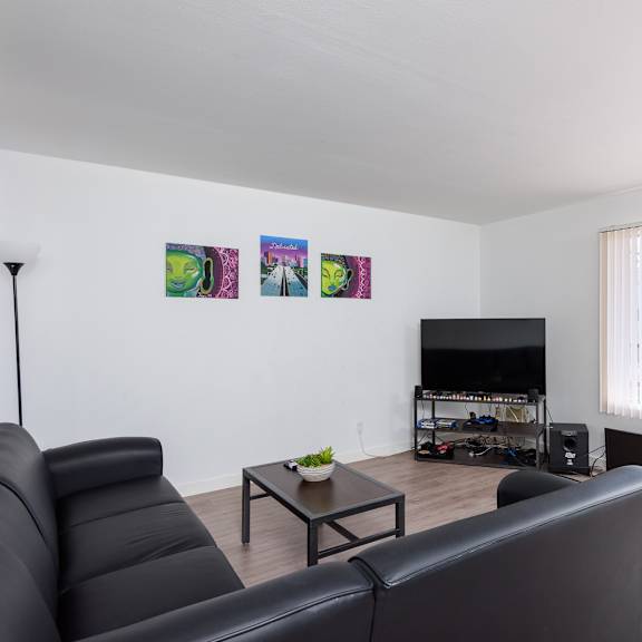 furnished living room