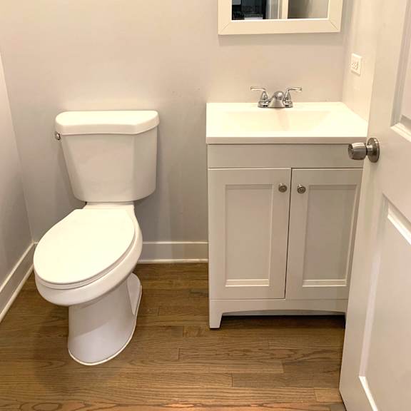 a small bathroom with a toilet and a sink
