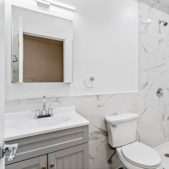newly renovated bathroom