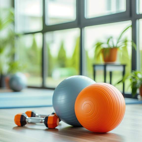 a gym with a variety of exercise equipment including treadmills, stationary bikes, and weight machines.