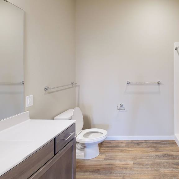 1 bdrm  apartment |  at 5th ward | bathroom