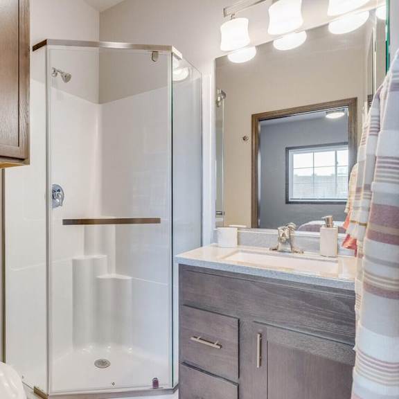 2 bdrm townhome bathroom |  at 5th ward | three sixty