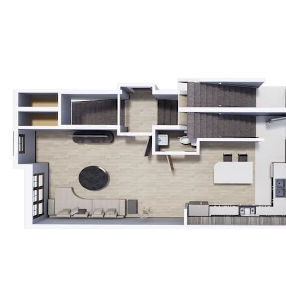 Thumbnail 1 of 2 2 Bedroom Lower Level | C&C Residences