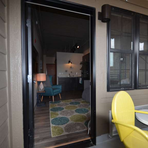 hub | studio | efficiency | private balcony | three sixty real estate