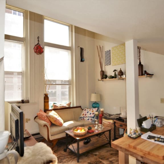 apartment 205 | 1 br | living area | loft | three sixty real estate