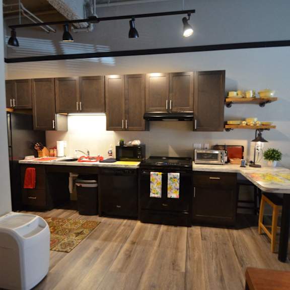 hub | 1 & 2 br | kitchen | dining area | three sixty real estate