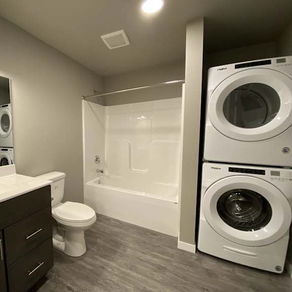 milltown residences bathroom | laundry