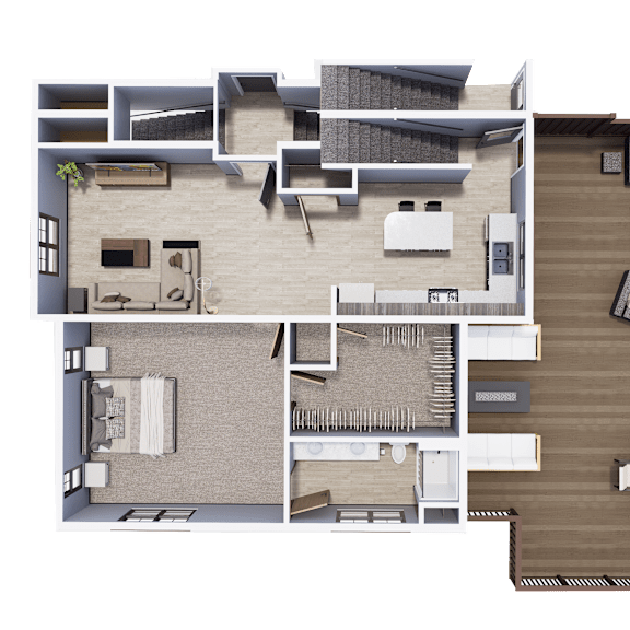 Thumbnail 1 of 2 3 Bedroom Townhome 2 Floors | Archway Residences