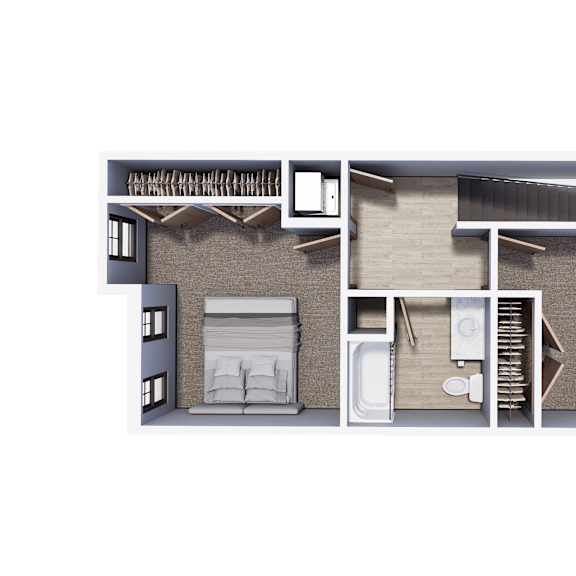 Thumbnail 2 of 9 2 Bedroom Townhome 2nd Floor| Archway Residences