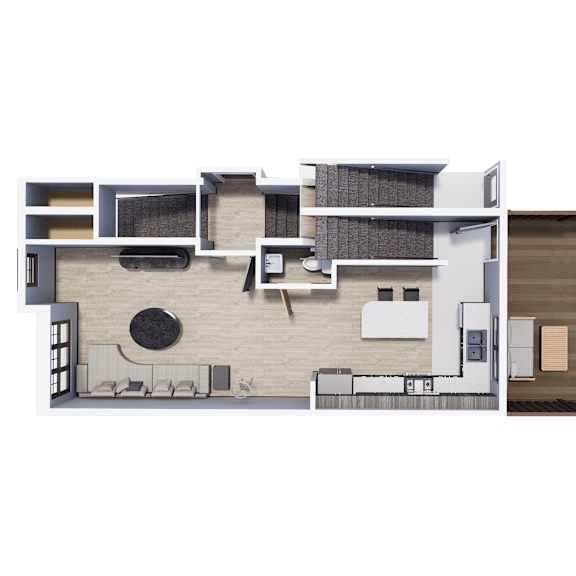 Thumbnail 1 of 9 2 Bedroom Townhome 1st Floor| Archway Residences